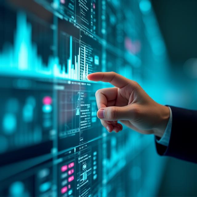 Abstract representation of data analytics and visualization